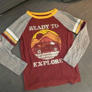 Boys Hot Wheels Long sleeve T-shirt.